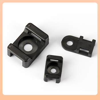 Πλαστικός φορέας δεσμών καλωδίων σε σχήμα σέλας με οπή για βίδες