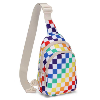 Τσάντα σλιγκ για ταξίδια και υπαίθριους αθλητισμούς, πολυεστέρας, αδιάβροχη, υπερβολικά ελαφριά, ανθεκτική στη φθορά, επεκτάσιμος σχεδιασμός