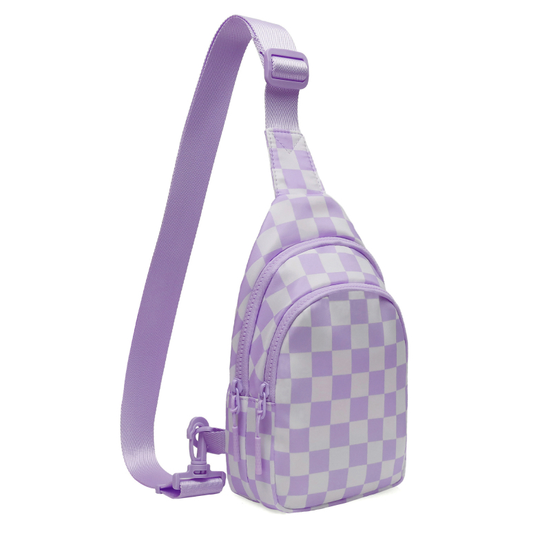 Sling táska utazáshoz és kültéri sportokhoz, poliészter anyag, vízálló, ultra könnyű, kopásálló, bővíthető kialakítás