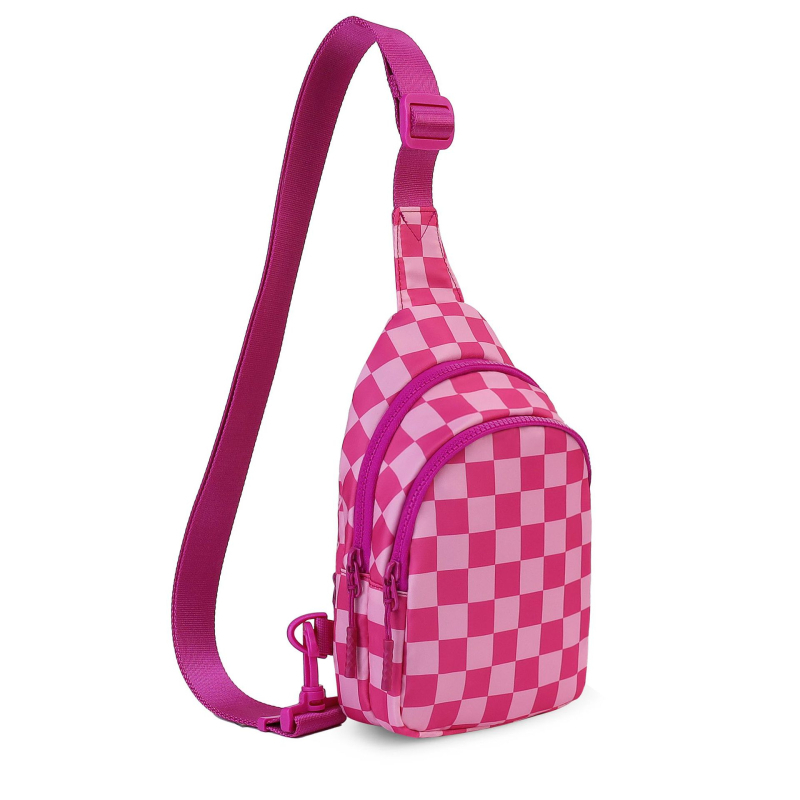 Sling táska utazáshoz és kültéri sportokhoz, poliészter anyag, vízálló, ultra könnyű, kopásálló, bővíthető kialakítás