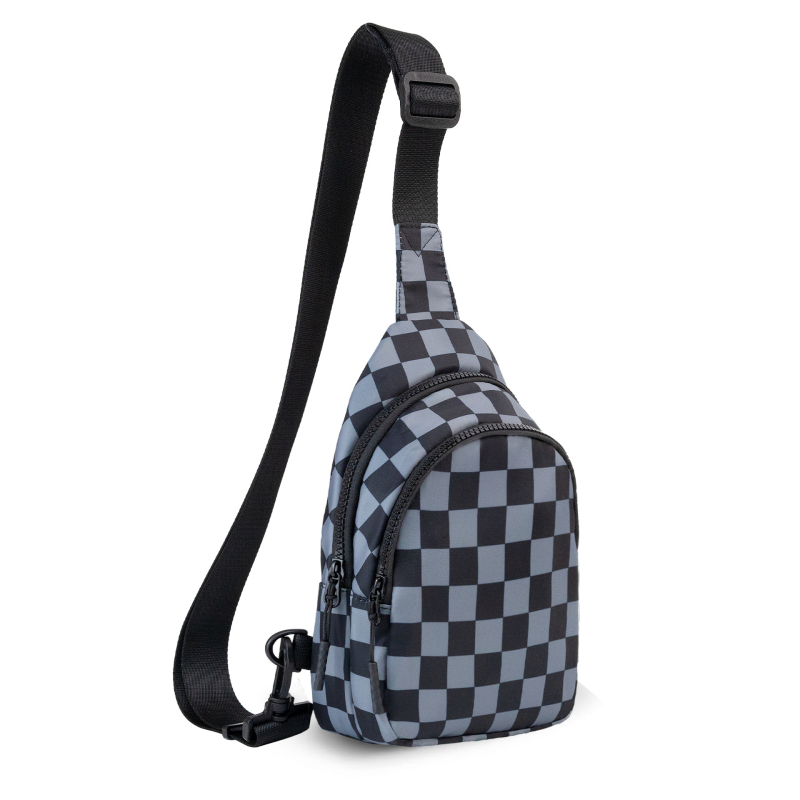 Sling táska utazáshoz és kültéri sportokhoz, poliészter anyag, vízálló, ultra könnyű, kopásálló, bővíthető kialakítás