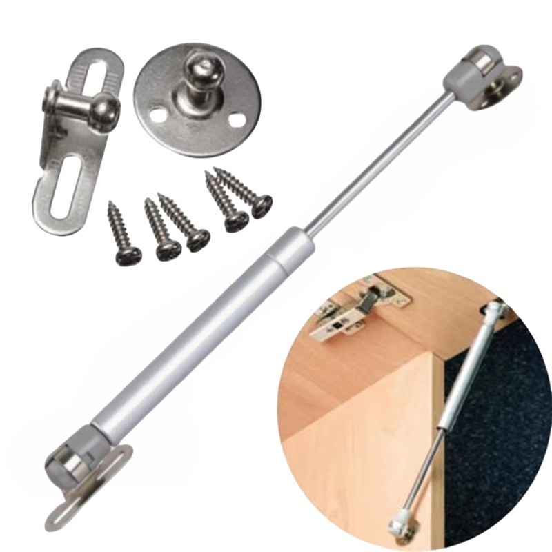 Пневматично поддържащо рамо за шкафове с повдигане и татами повърхности – 100N, найлон/стомана, твърдо хромирано покритие