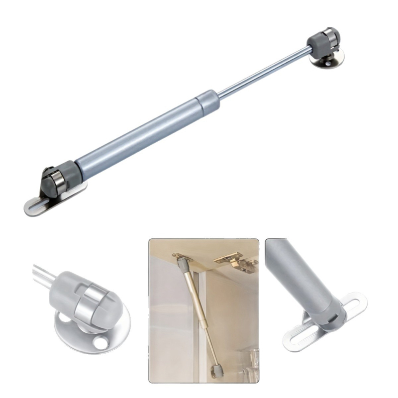 Пневматично поддържащо рамо за шкафове с повдигане и татами повърхности – 100N, найлон/стомана, твърдо хромирано покритие