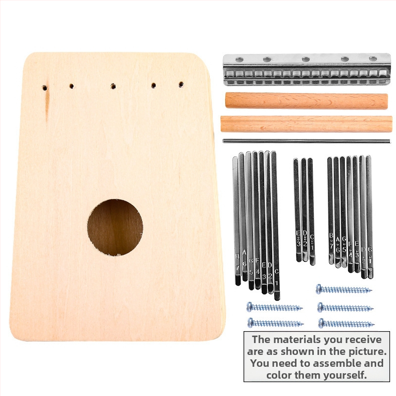 Ξύλινο κιτ DIY για ουκουλέλε για παιδιά — συναρμολογούμενο μουσικό όργανο, μάρκα Xiao Caidi, προάγει την επικοινωνία γονέα-παιδιού