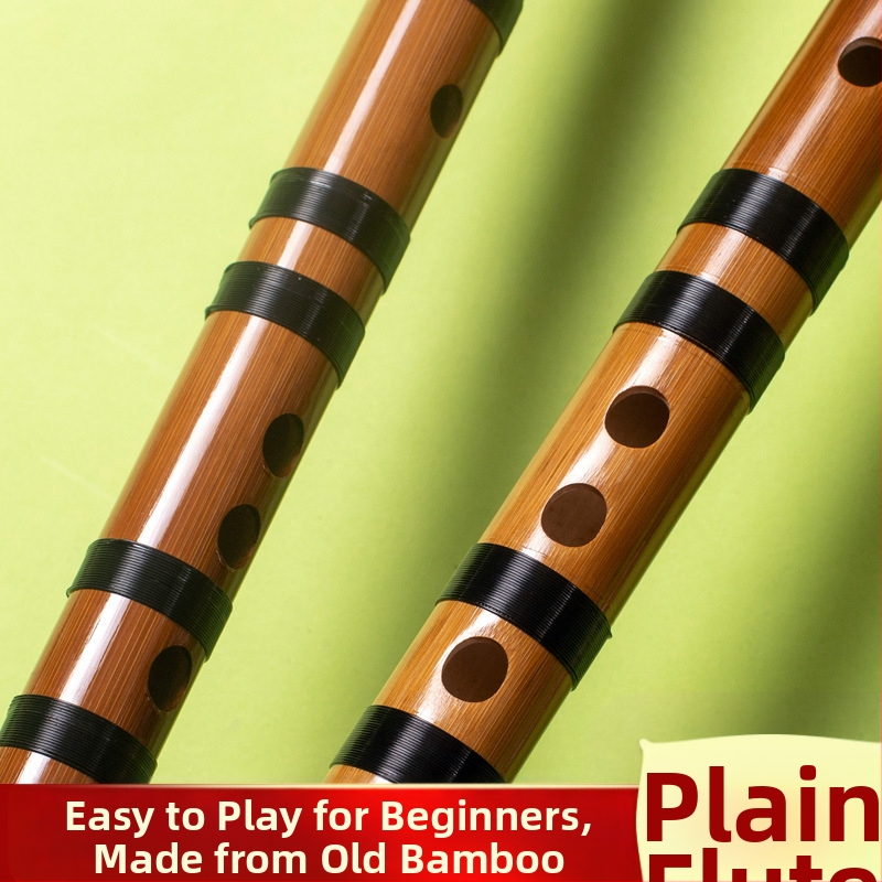 Флейта - античен стил, напречна бамбукова флейта; едночастова модел; опакована в платнена чанта; произход Хунан Нанюе