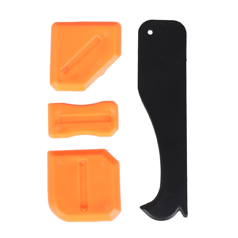 9-dijelni set: kutni scraper, razdjelič ljepila, scraper spojeva stakla, alat za spojeve pločica; materijal: plastika + silikon