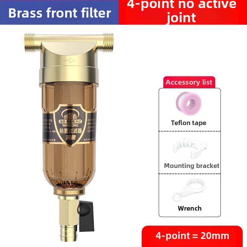 Priešfiltras centrinio namų vandens filtravimo su atgalinio plovimo sistema – nerūdijančio plieno filtras, keičiamas filtravimo elementas, šalina rūdą ir nuosėdas