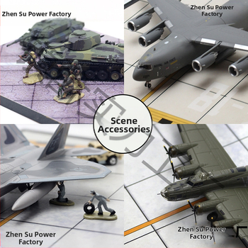 Μοντέλο διαδρομής αεροδρομίου 1:72 με σκηνή καταστρώματος πλοίου, μη ηλεκτρικό, μη συναρμολογούμενο, κατάλληλο для 14+ ετών