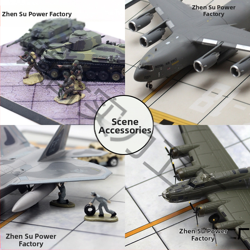 1:72 mēroga lidlauka diorāma ar kuģa klāja ainu, nav elektriska, nav saliekama, 14+ gadiem