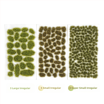 Пясъчен архитектурен макет: нерегуларна тревна група, Nylon материал, цветна кутия, DIY и OEM лого, подходящ за възраст 15–35