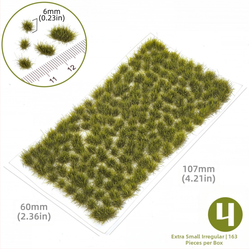 Пясъчен архитектурен макет: нерегуларна тревна група, Nylon материал, цветна кутия, DIY и OEM лого, подходящ за възраст 15–35