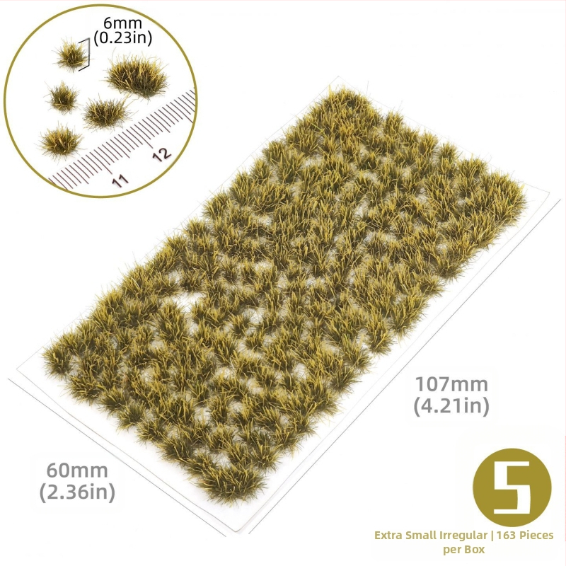 Пясъчен архитектурен макет: нерегуларна тревна група, Nylon материал, цветна кутия, DIY и OEM лого, подходящ за възраст 15–35