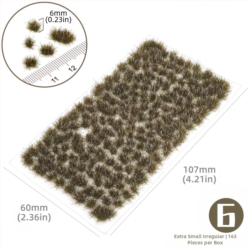 Пясъчен архитектурен макет: нерегуларна тревна група, Nylon материал, цветна кутия, DIY и OEM лого, подходящ за възраст 15–35