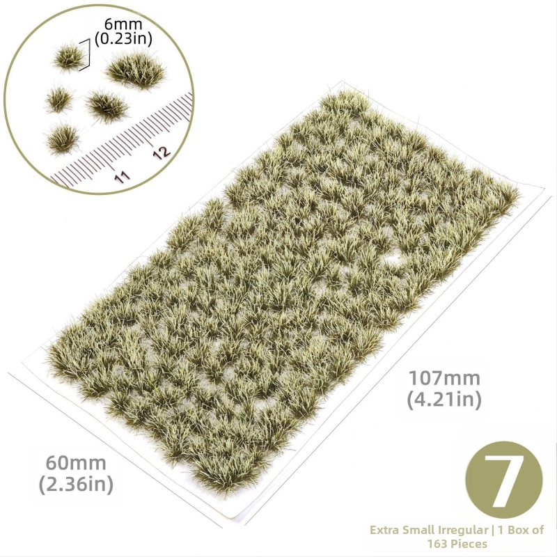 Пясъчен архитектурен макет: нерегуларна тревна група, Nylon материал, цветна кутия, DIY и OEM лого, подходящ за възраст 15–35