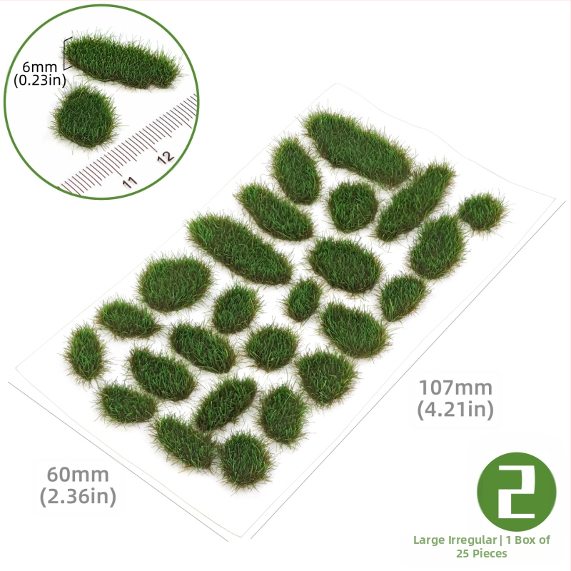 Пясъчен архитектурен макет: нерегуларна тревна група, Nylon материал, цветна кутия, DIY и OEM лого, подходящ за възраст 15–35