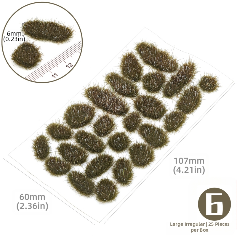 Пясъчен архитектурен макет: нерегуларна тревна група, Nylon материал, цветна кутия, DIY и OEM лого, подходящ за възраст 15–35