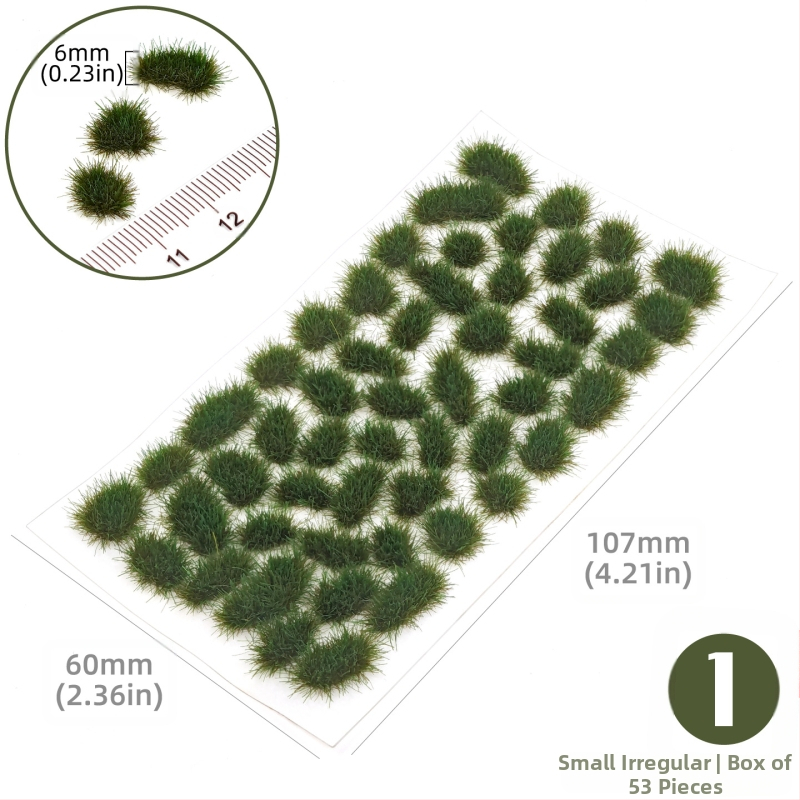 Пясъчен архитектурен макет: нерегуларна тревна група, Nylon материал, цветна кутия, DIY и OEM лого, подходящ за възраст 15–35