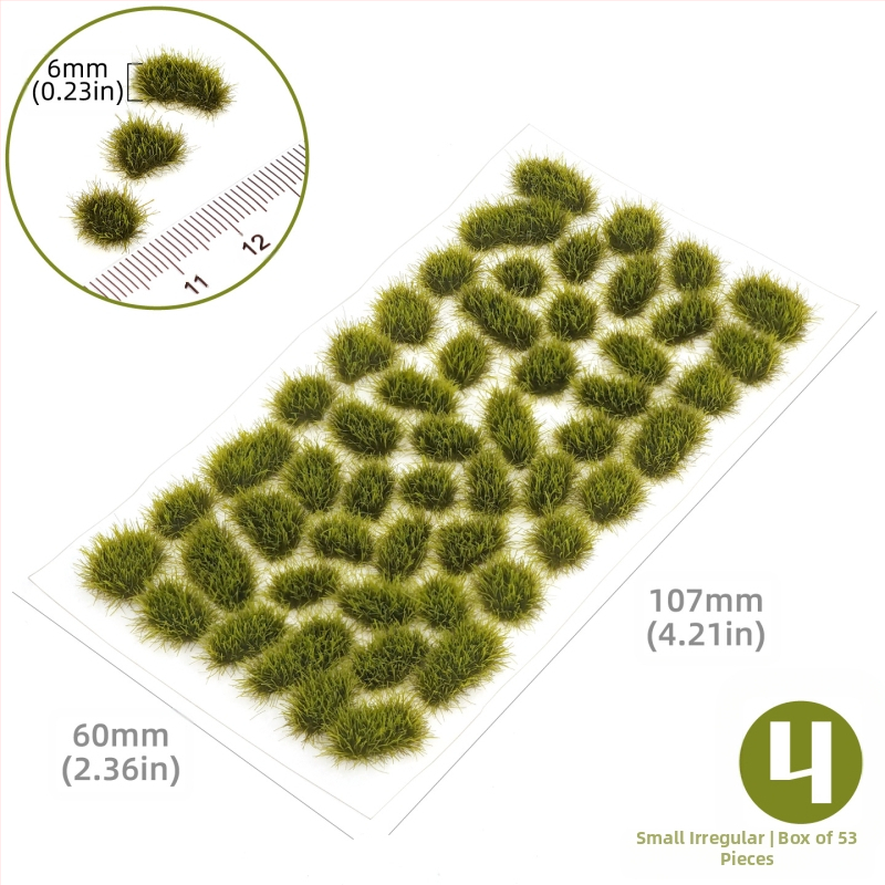 Пясъчен архитектурен макет: нерегуларна тревна група, Nylon материал, цветна кутия, DIY и OEM лого, подходящ за възраст 15–35