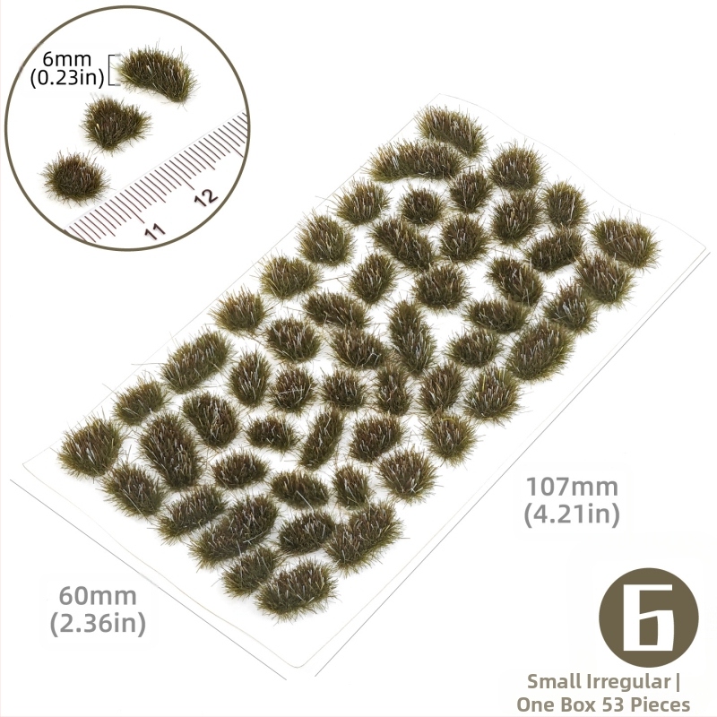 Пясъчен архитектурен макет: нерегуларна тревна група, Nylon материал, цветна кутия, DIY и OEM лого, подходящ за възраст 15–35