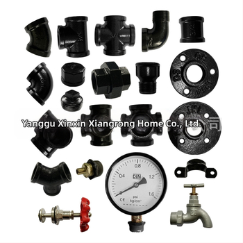 6 gab. cauruļu stiprinājumi plauktiem – dzelzs, ar vītni, retro rūpnieciskais stils, DIY mēbeļu dekors