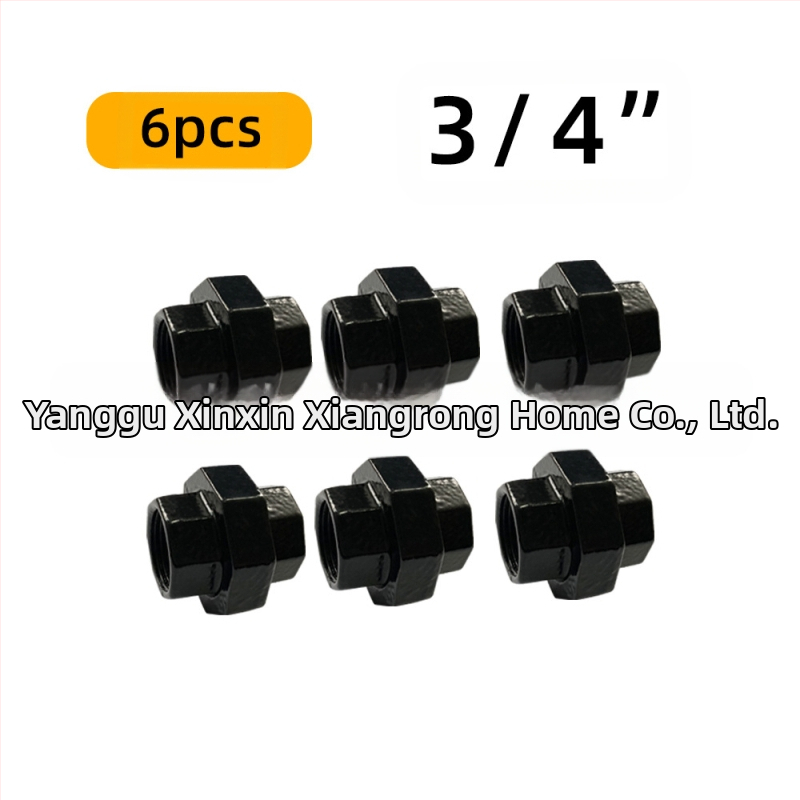 6 gab. cauruļu stiprinājumi plauktiem – dzelzs, ar vītni, retro rūpnieciskais stils, DIY mēbeļu dekors