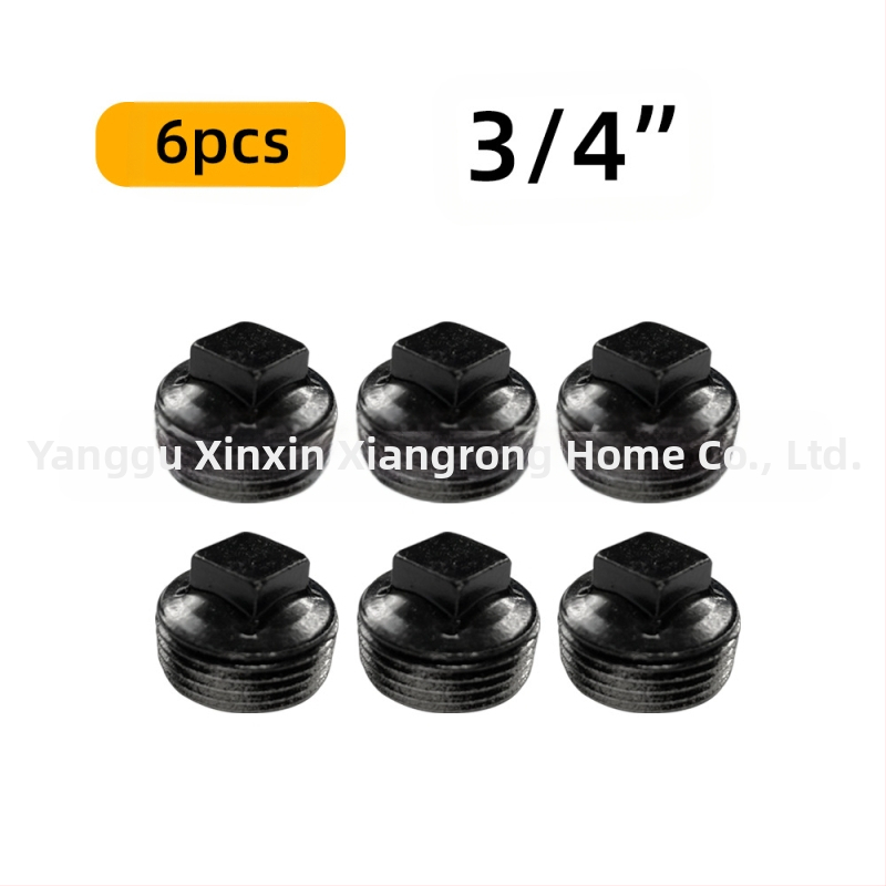 6 gab. cauruļu stiprinājumi plauktiem – dzelzs, ar vītni, retro rūpnieciskais stils, DIY mēbeļu dekors