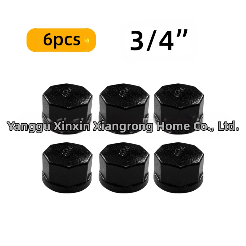 6 gab. cauruļu stiprinājumi plauktiem – dzelzs, ar vītni, retro rūpnieciskais stils, DIY mēbeļu dekors