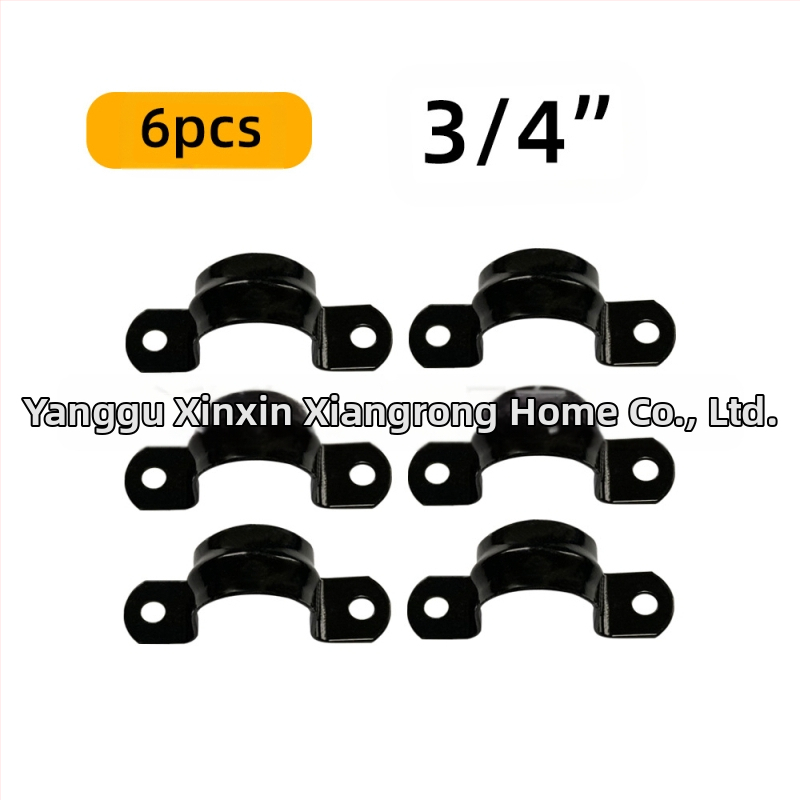 6 gab. cauruļu stiprinājumi plauktiem – dzelzs, ar vītni, retro rūpnieciskais stils, DIY mēbeļu dekors