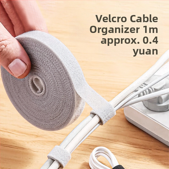 Nylon kábelrendező Velcro kötőkkel az asztali kábelek rendezésére