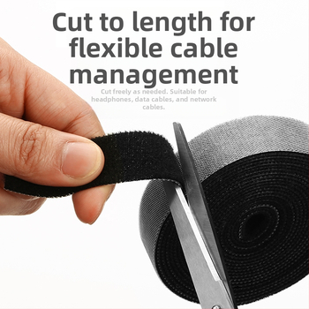 Nylon kábelrendező Velcro kötőkkel az asztali kábelek rendezésére