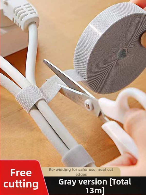 Nylon kábelrendező Velcro kötőkkel az asztali kábelek rendezésére