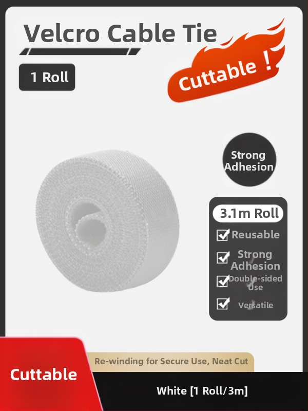 Nylon kábelrendező Velcro kötőkkel az asztali kábelek rendezésére