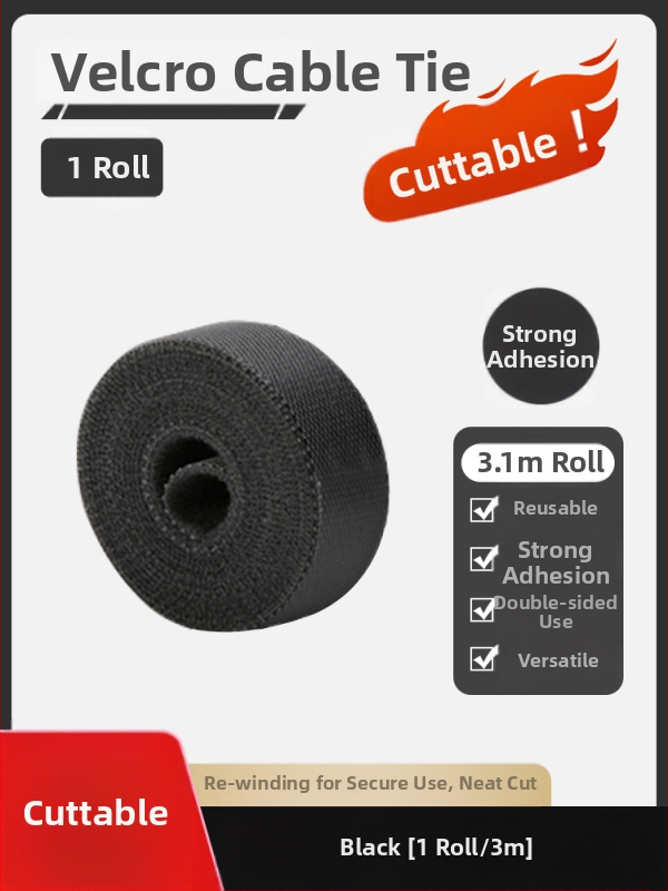 Nylon kábelrendező Velcro kötőkkel az asztali kábelek rendezésére