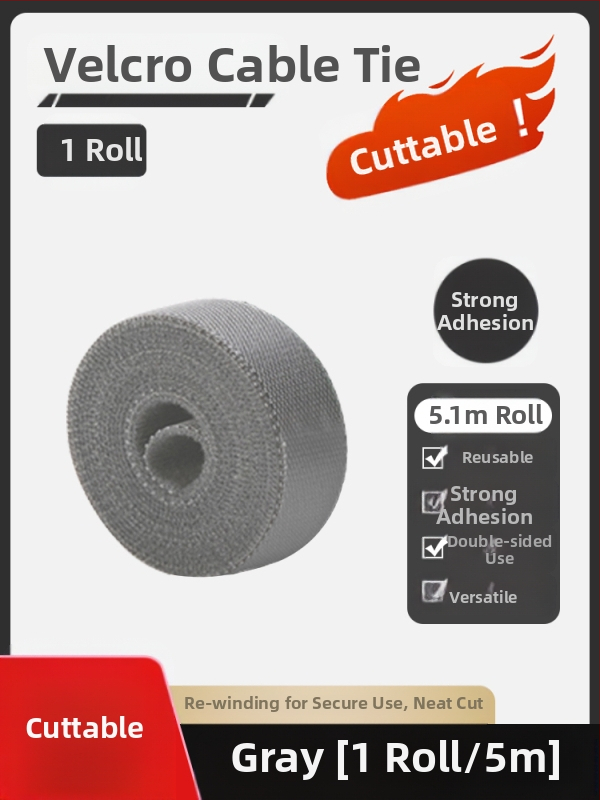 Nylon kábelrendező Velcro kötőkkel az asztali kábelek rendezésére