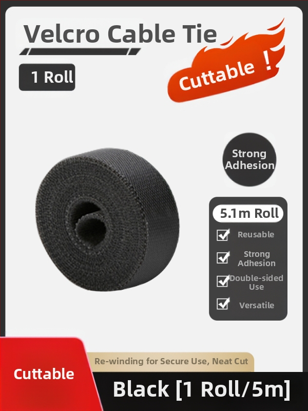 Nylon kábelrendező Velcro kötőkkel az asztali kábelek rendezésére