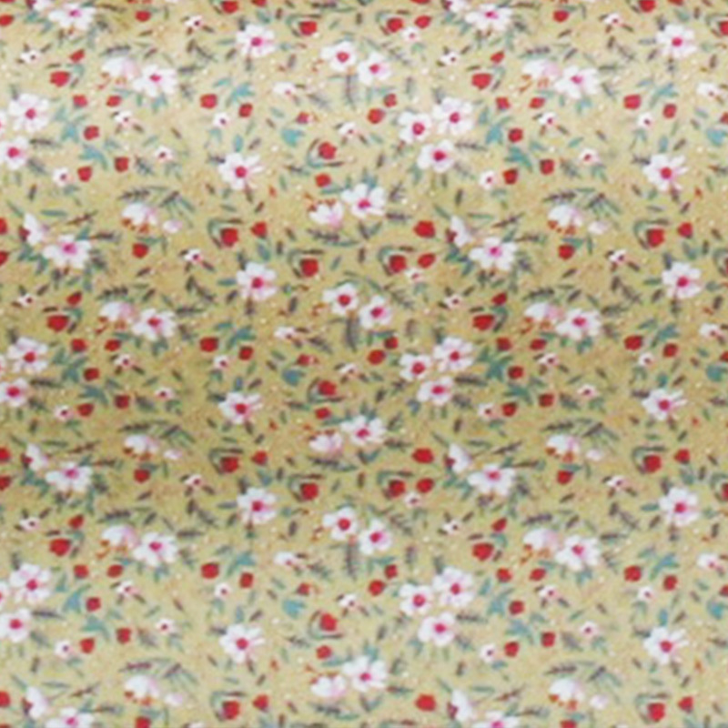 Amerikas sērija: 40s twill kokvilnas audums zīdaiņu apģērbiem – mazs ziedu raksts, līmēta drukāšana, 100% kokvilna