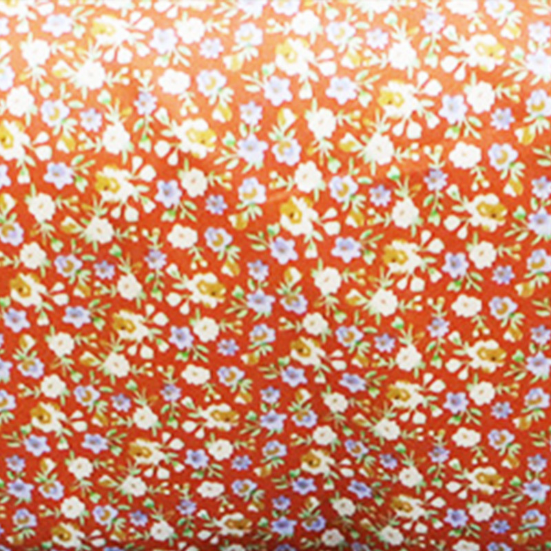 Amerikas sērija: 40s twill kokvilnas audums zīdaiņu apģērbiem – mazs ziedu raksts, līmēta drukāšana, 100% kokvilna