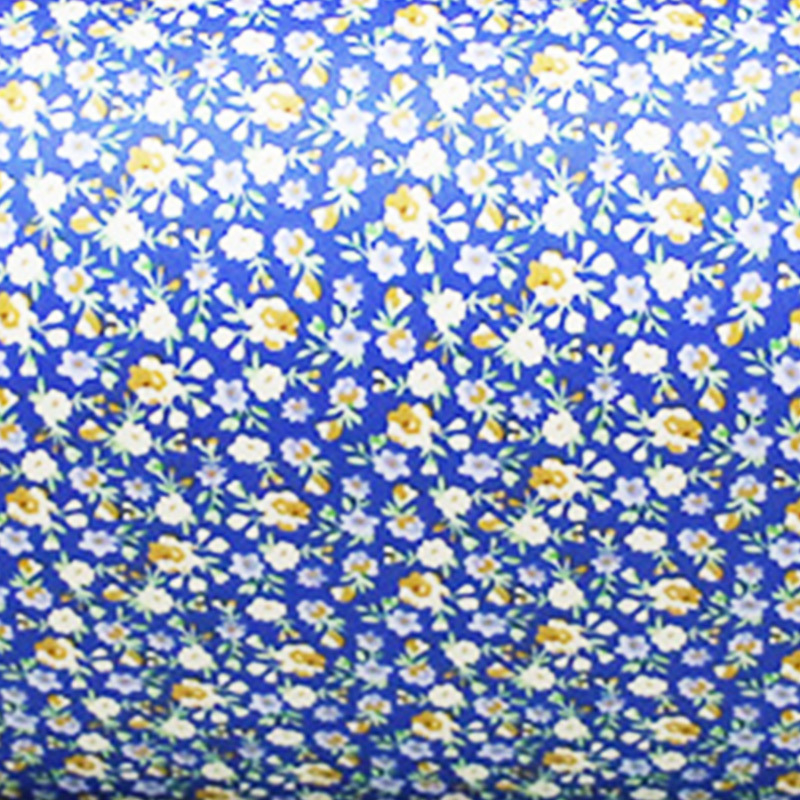 Amerikas sērija: 40s twill kokvilnas audums zīdaiņu apģērbiem – mazs ziedu raksts, līmēta drukāšana, 100% kokvilna