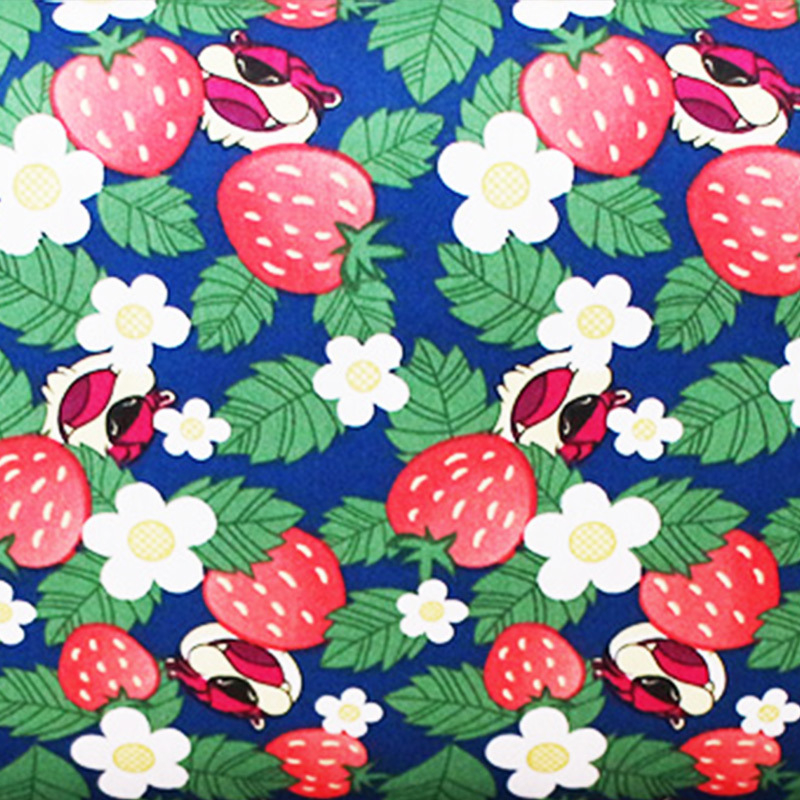 Amerikas sērija: 40s twill kokvilnas audums zīdaiņu apģērbiem – mazs ziedu raksts, līmēta drukāšana, 100% kokvilna