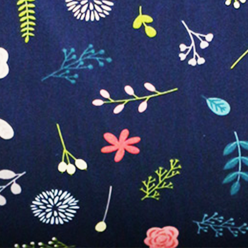 Amerikas sērija: 40s twill kokvilnas audums zīdaiņu apģērbiem – mazs ziedu raksts, līmēta drukāšana, 100% kokvilna