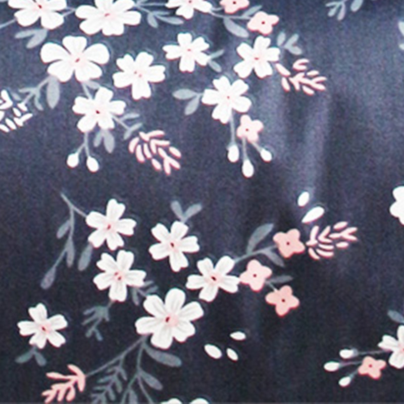 Amerikas sērija: 40s twill kokvilnas audums zīdaiņu apģērbiem – mazs ziedu raksts, līmēta drukāšana, 100% kokvilna