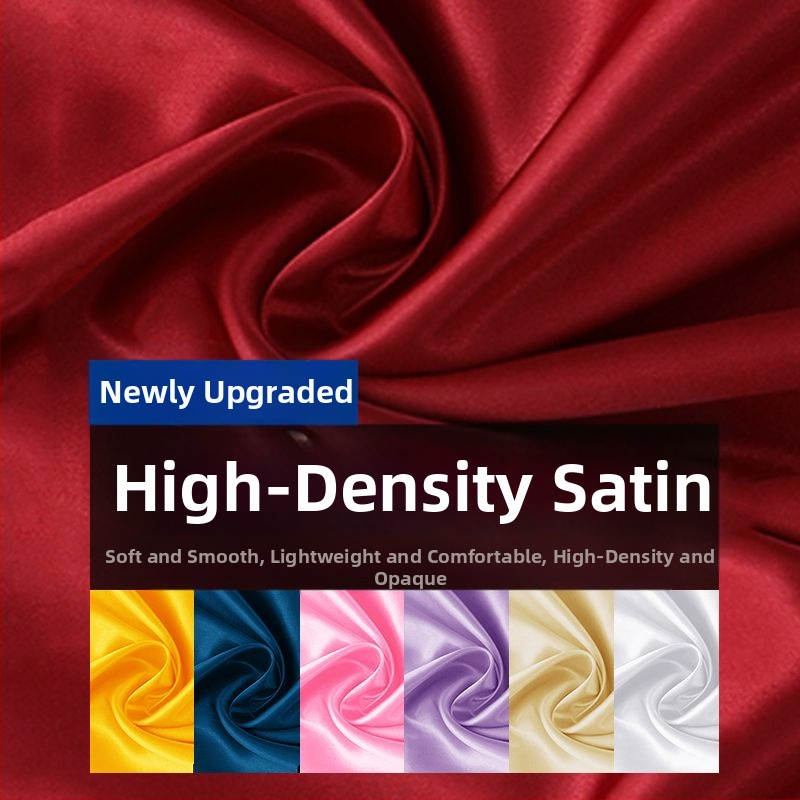 Сатенова тъкан за подплата на облекло; Материал: коприна; Приложение: сценични завеси и сватбена декорация