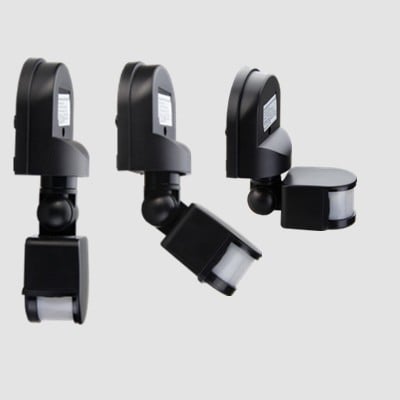 Infraraudonųjų spindulių žmogaus kūno jutiklio jungiklis, iki 300V, atidėjimo laikas 10–300 s, vidiniam naudojimui