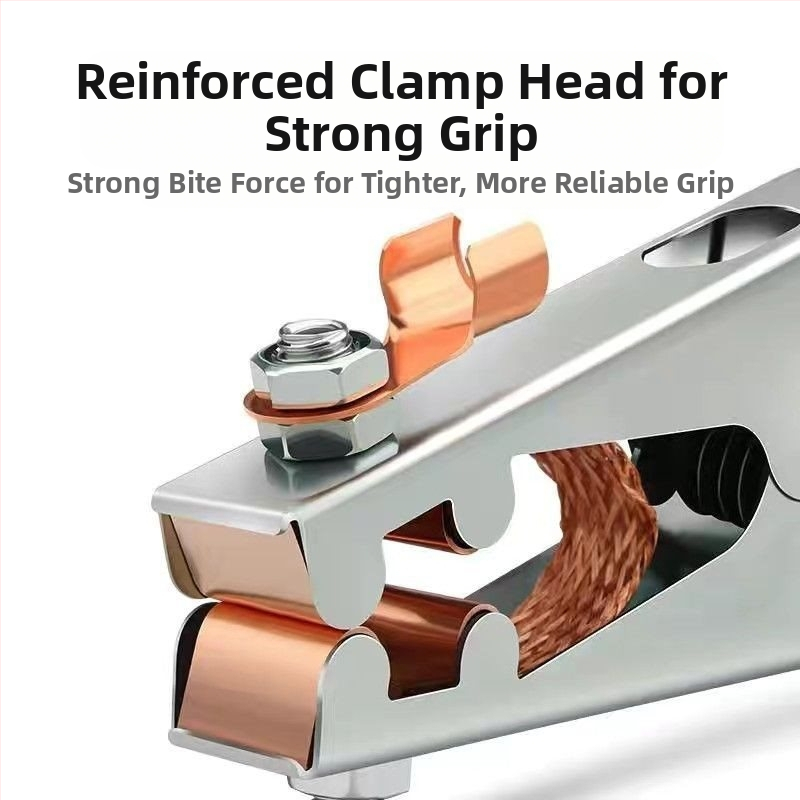 Заземителен кламп за аргоново дъгово заваряване, 500–1000 A, удебелен дизайн, пневматично задвижване, нагряване с горещ въздух и далечно инфрачервено нагряване