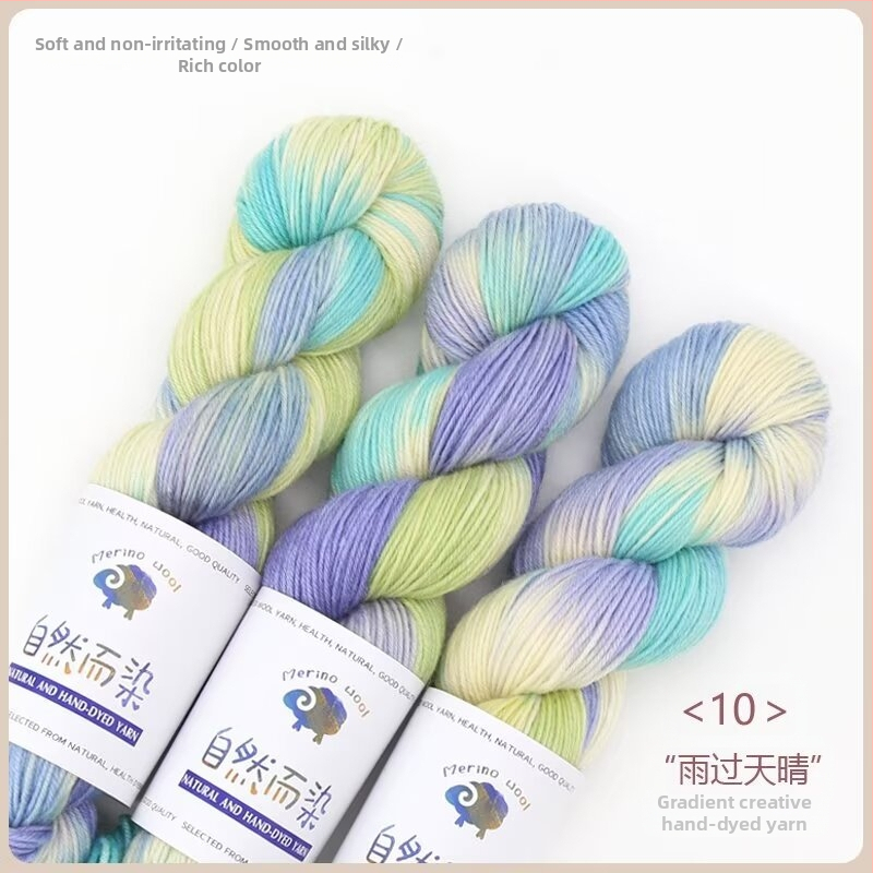 Dopamine rokas krāsots vilnas diegs, 100 g, bez pūšanas, silts, sarullēts diegs, Good Color zīmols