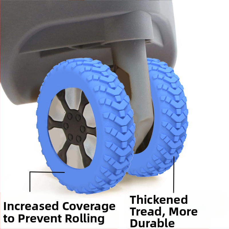 Силиконов защитен калъф за колелото на багаж – универсален за ролки, износоустойчив силикон