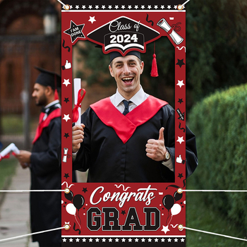 Κουρτίνα πόρτας με διάτρητο σχέδιο για φόντο φωτογραφιών αποφοίτησης — πολυεστέρας, στυλ πάρτι, πανό με φωτογραφικό πλαίσιο, εξοπλισμός διαμόρφωσης χώρου