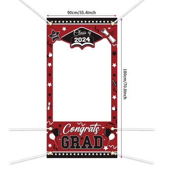Κουρτίνα πόρτας με διάτρητο σχέδιο για φόντο φωτογραφιών αποφοίτησης — πολυεστέρας, στυλ πάρτι, πανό με φωτογραφικό πλαίσιο, εξοπλισμός διαμόρφωσης χώρου