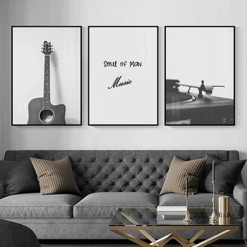 Декоративна висяща картина с прост и модерен стил; без рамка; текстилна филмова основа; модел 7820626; едно парче