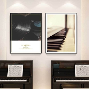 Декоративна висяща картина с прост и модерен стил; без рамка; текстилна филмова основа; модел 7820626; едно парче